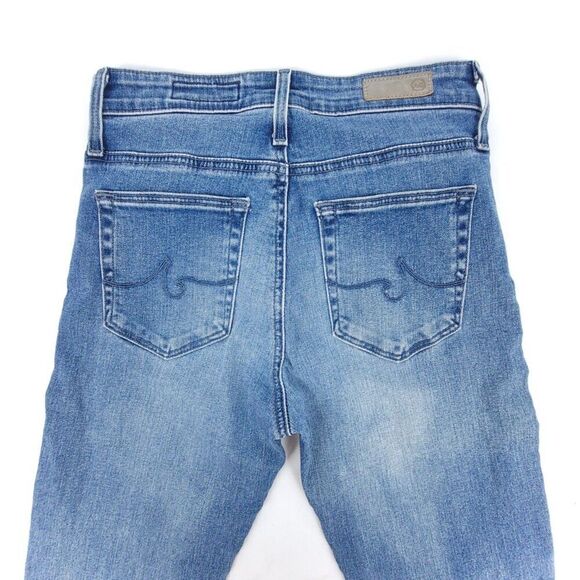 ADRIANO GOLDSCHMIED Anthropologie High Rise Ankle Slim Straight Slit Jeans 25 - Picture 6 of 10